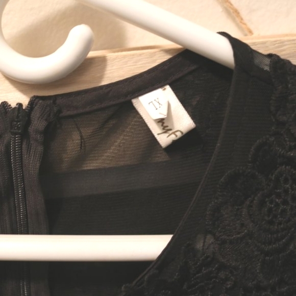 Jazzy Black Dress Bodysuit - Picture 3 of 3